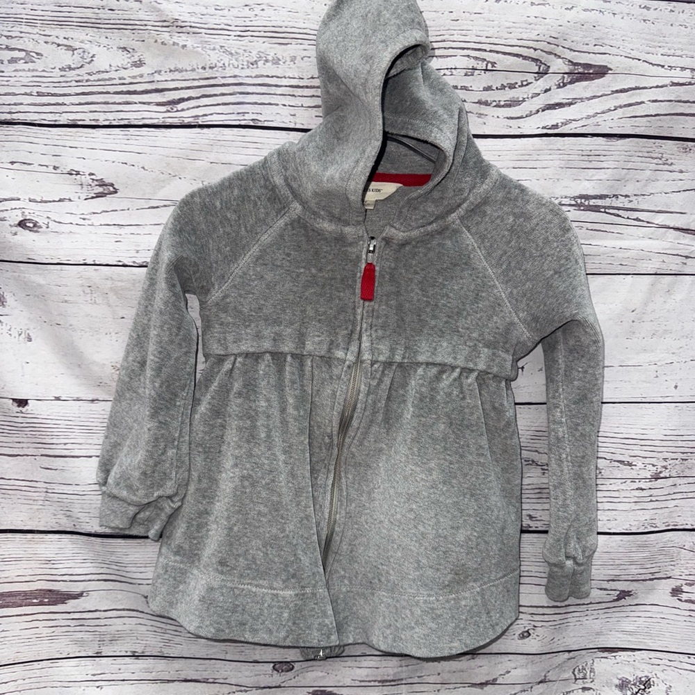Burt's Bees Gray Kids Hooded Jacket Size 2t